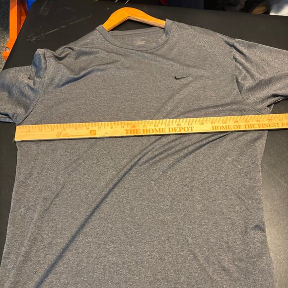 Nike Dri-FIT Men's Training T-Shirt Heather Gray Size Large L - Picture 6 of 7